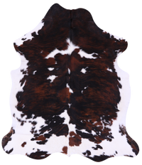 Thumbnail for Tricolor Natural Cowhide Rug - Large 6'9