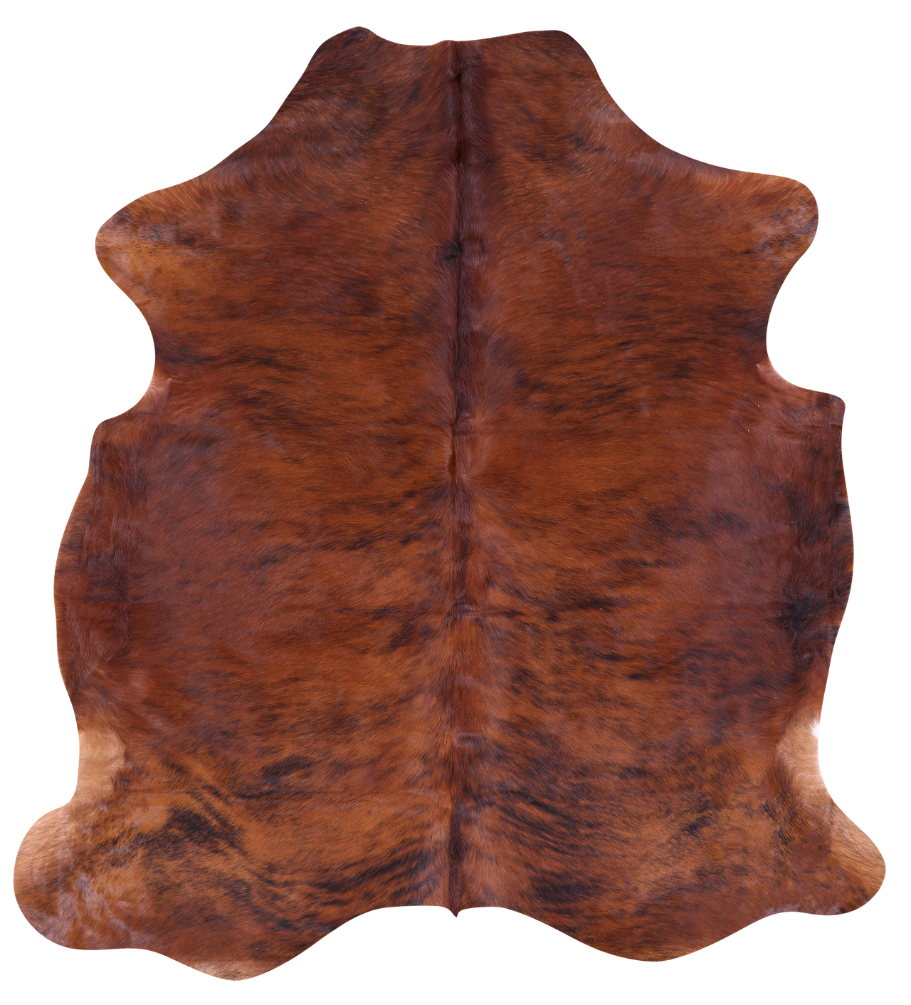 Brown Natural Cowhide Rug - Large 6'10"H x 6'2"W