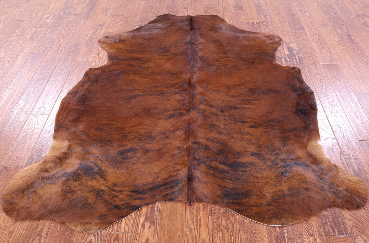 Brown Natural Cowhide Rug - Large 6'10"H x 6'2"W