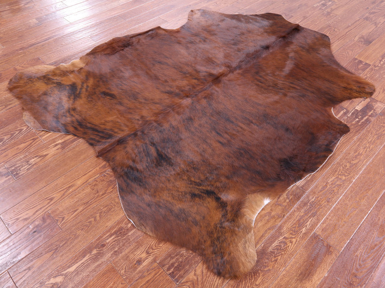 Brown Natural Cowhide Rug - Large 6'10"H x 6'2"W