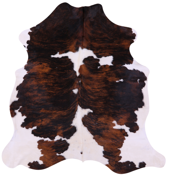 Tricolor Natural Cowhide Rug - Large 6'8"H x 6'4"W