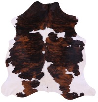 Thumbnail for Tricolor Natural Cowhide Rug - Large 6'8