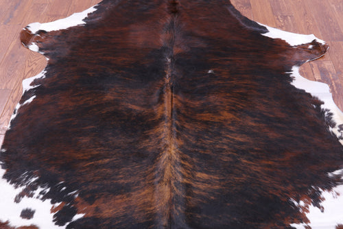 Dark Brindle Natural Cowhide Rug - X-Large 7'5