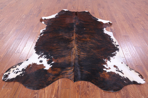 Dark Brindle Natural Cowhide Rug - X-Large 7'5