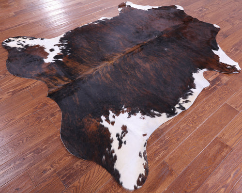 Dark Brindle Natural Cowhide Rug - X-Large 7'5