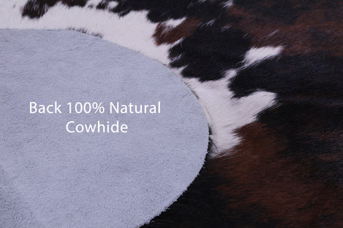 Dark Brindle Natural Cowhide Rug - X-Large 7'5