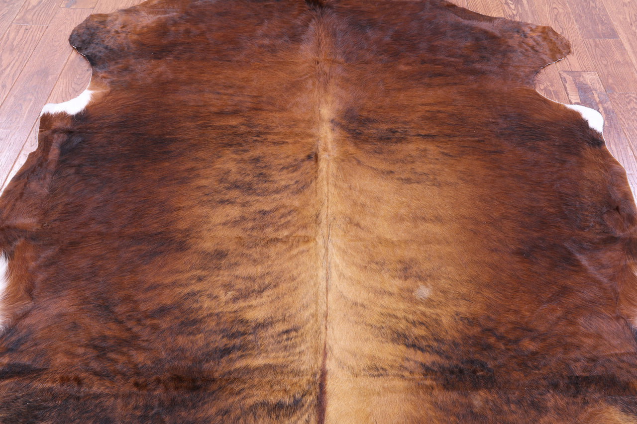 Brown Natural Cowhide Rug - XLarge 7'6"H x 6'7"W