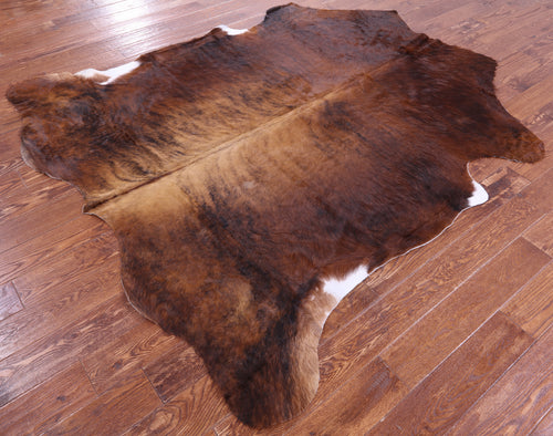 Brown Natural Cowhide Rug - X-Large 7'6