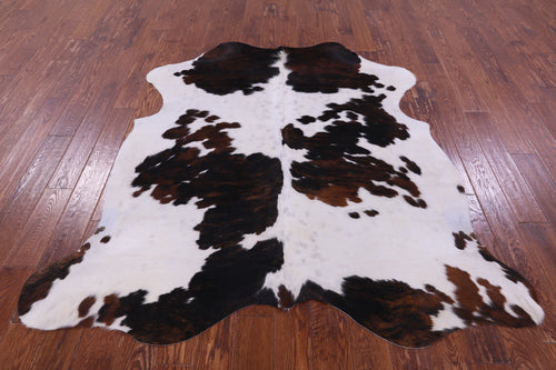 Tricolor Natural Cowhide Rug - Large 6'7