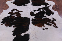 Thumbnail for Tricolor Natural Cowhide Rug - Large 6'7