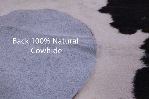 Tricolor Natural Cowhide Rug - Large 6'7