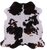 Tricolor Natural Cowhide Rug - Large 6'7"H x 6'1"W