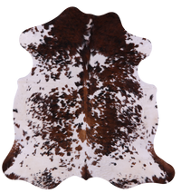 Thumbnail for Salt & Pepper Natural Cowhide Rug - Large 6'6