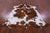 Brown & White Natural Cowhide Rug - XLarge 7'0"H x 7'0"W