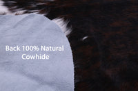 Thumbnail for Tricolor Natural Cowhide Rug - Large 6'7