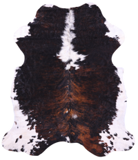 Thumbnail for Tricolor Natural Cowhide Rug - Large 6'7