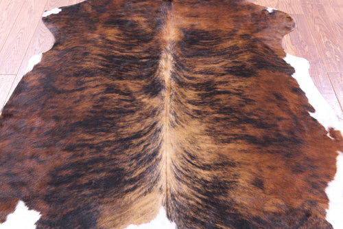 Brindle Natural Cowhide Rug - Large 6'5
