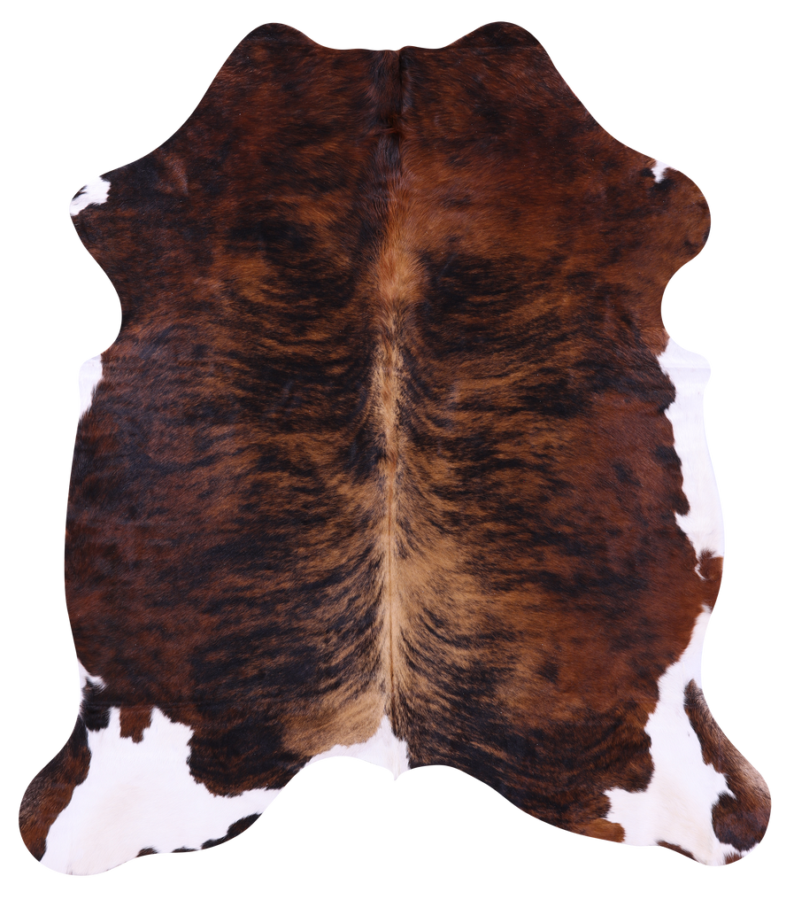 Brindle Natural Cowhide Rug - Large 6'5"H x 5'8"W