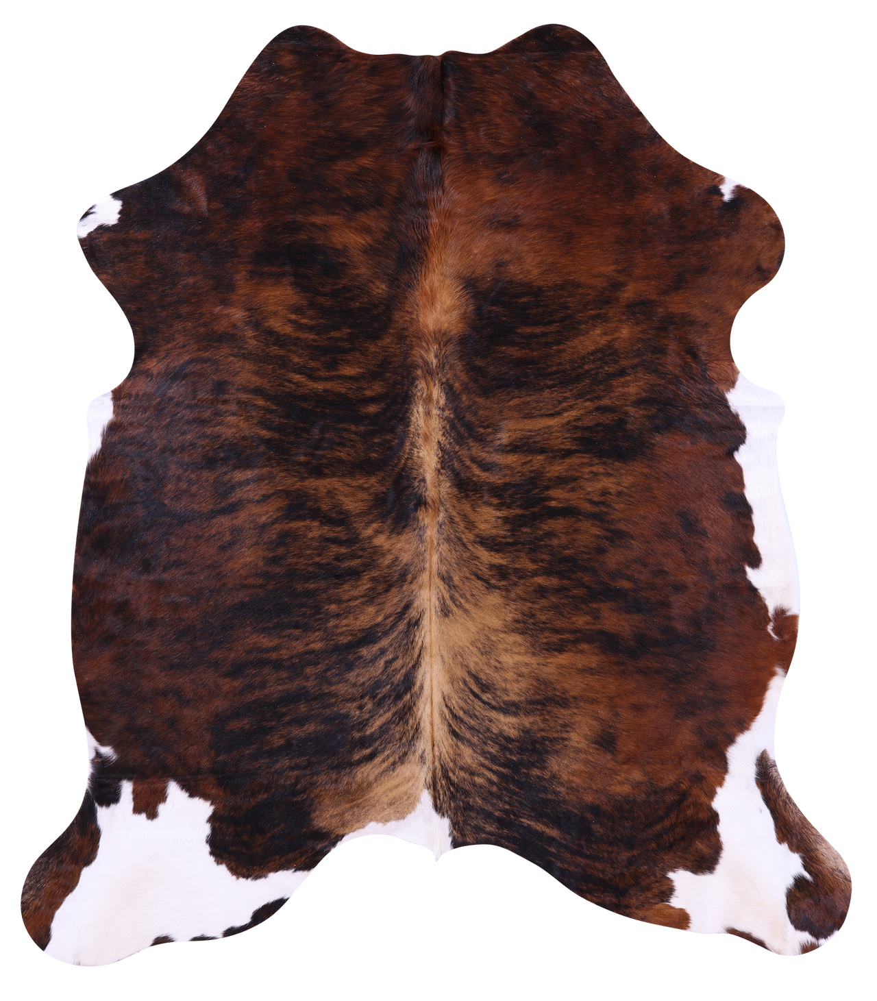 Brindle Natural Cowhide Rug - Large 6'5"H x 5'8"W