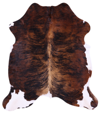 Thumbnail for Brindle Natural Cowhide Rug - Large 6'5