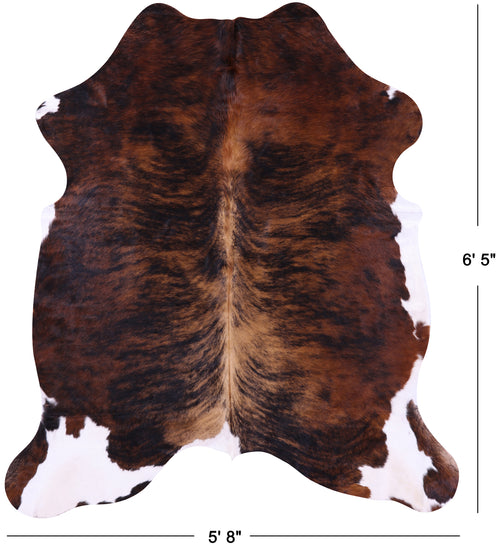 Brindle Natural Cowhide Rug - Large 6'5