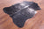 Black Brindle Natural Cowhide Rug - Large 6'10"H x 5'0"W