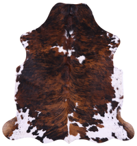 Thumbnail for Tricolor Natural Cowhide Rug - Large 6'5