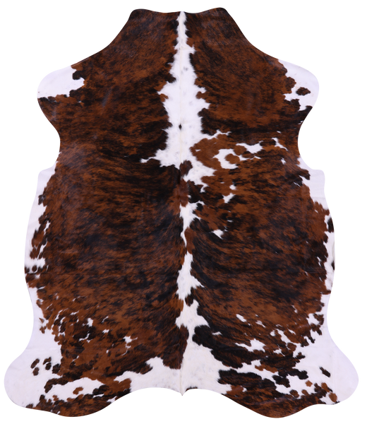 Tricolor Natural Cowhide Rug - XLarge 7'1"H x 6'2"W