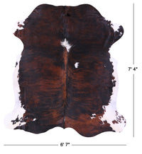 Thumbnail for Brindle Natural Cowhide Rug - XLarge 7'4