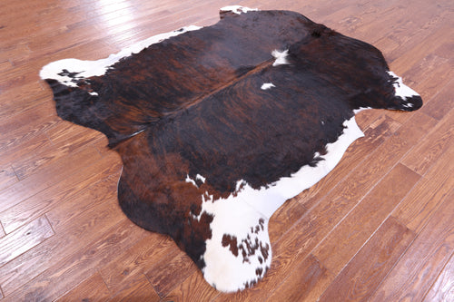 Dark Brindle Natural Cowhide Rug - X-Large 7'4