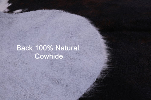 Dark Brindle Natural Cowhide Rug - X-Large 7'4