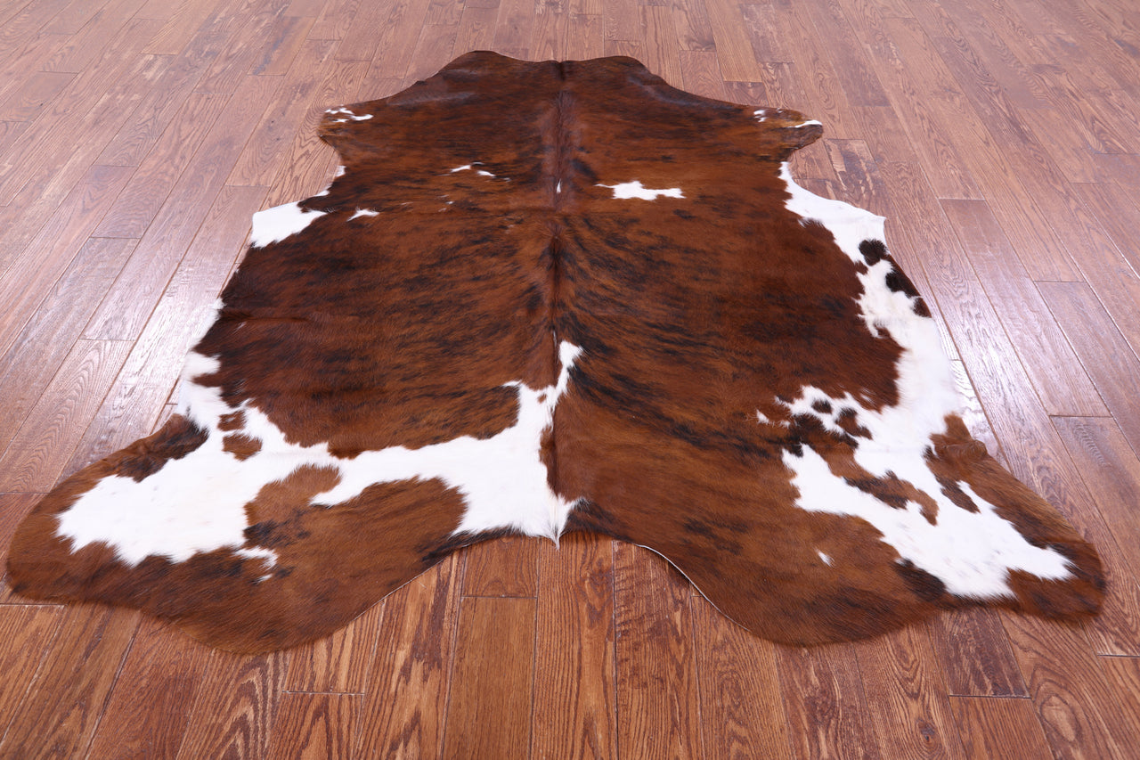 Tricolor Natural Cowhide Rug - Large 6'10"H x 6'2"W