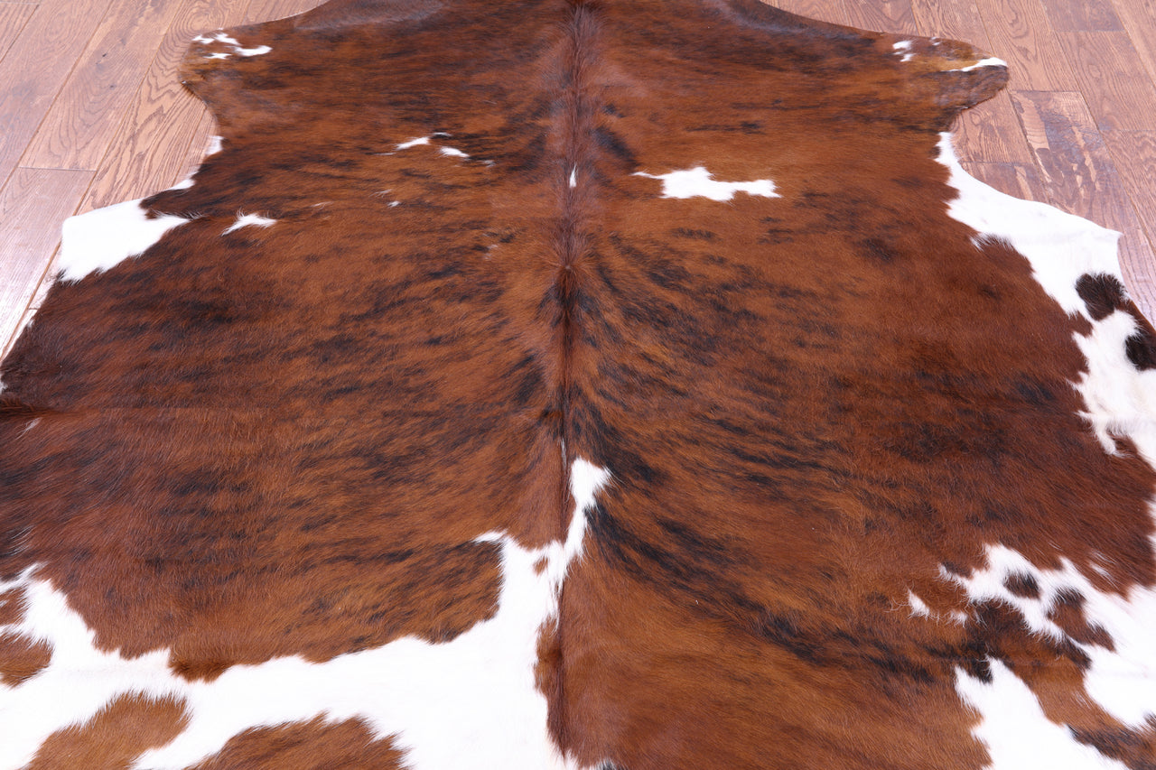 Tricolor Natural Cowhide Rug - Large 6'10"H x 6'2"W