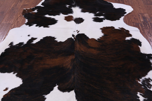 Tricolor Natural Cowhide Rug - Large 6'7