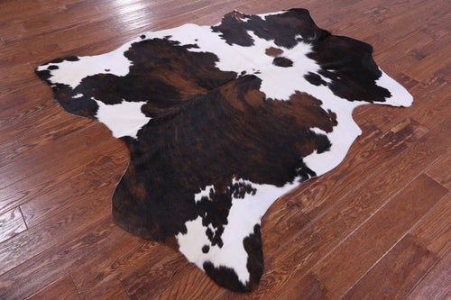 Tricolor Natural Cowhide Rug - Large 6'7
