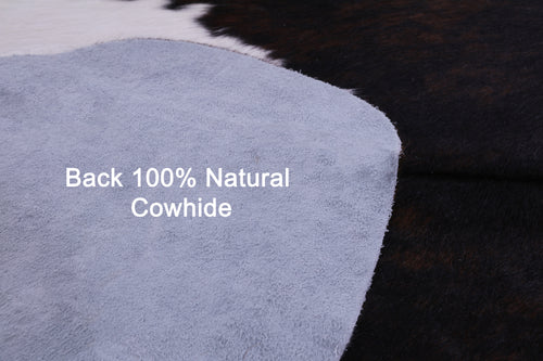 Tricolor Natural Cowhide Rug - Large 6'7