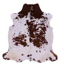 Thumbnail for Brown & White Natural Cowhide Rug - Large 6'6