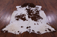 Thumbnail for Brown & White Natural Cowhide Rug - Large 6'6