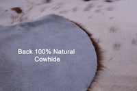 Thumbnail for Brown & White Natural Cowhide Rug - Large 6'6