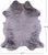 Grey Brindle Natural Cowhide Rug - XXLarge 8'0"H x 6'7"W