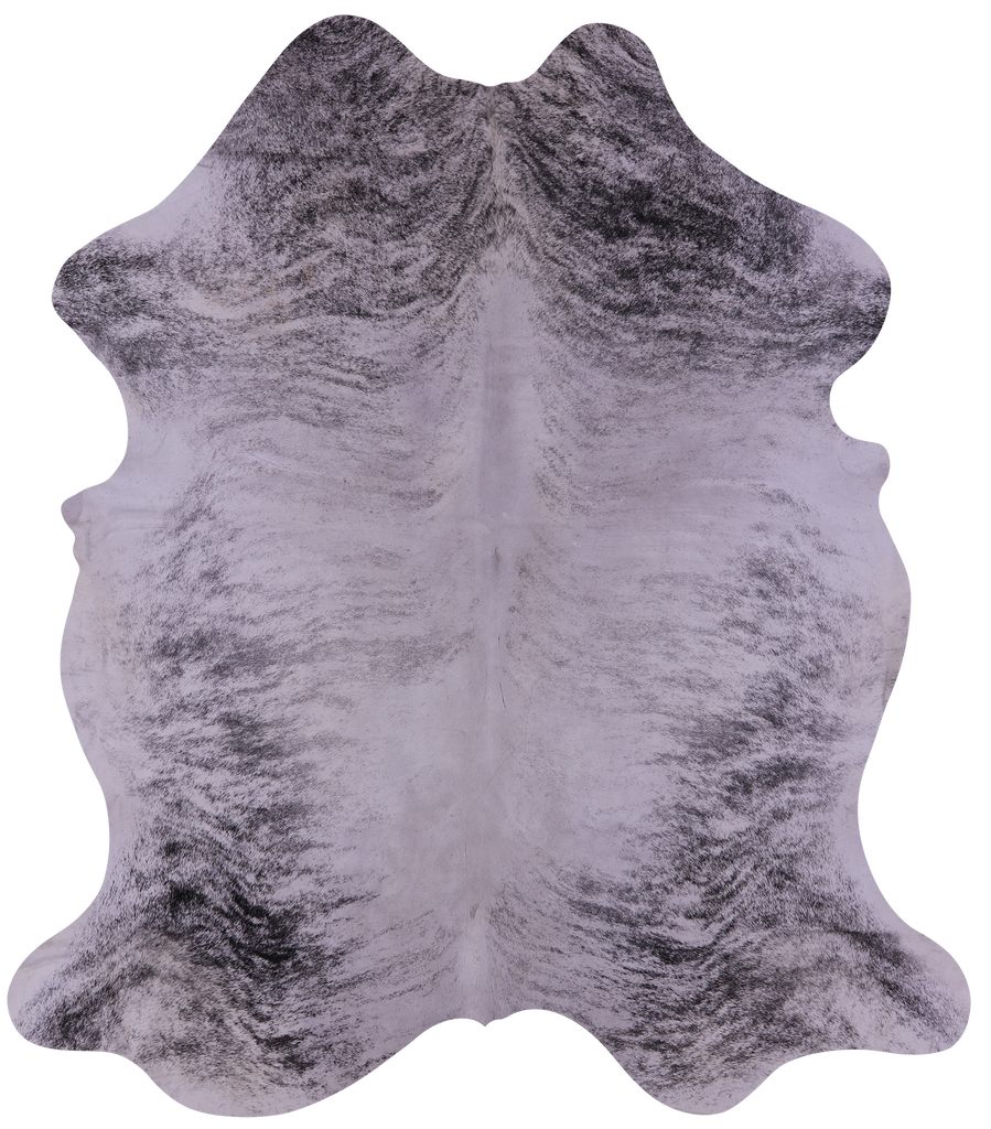 Grey Brindle Natural Cowhide Rug - XXLarge 8'0"H x 6'7"W