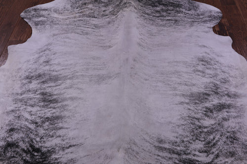 Grey Brindle Natural Cowhide Rug - XXLarge 8'0