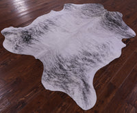 Thumbnail for White Brindle Natural Cowhide Rug - XXLarge 8'0