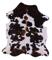 Thumbnail for Tricolor Natural Cowhide Rug - XLarge 7'8