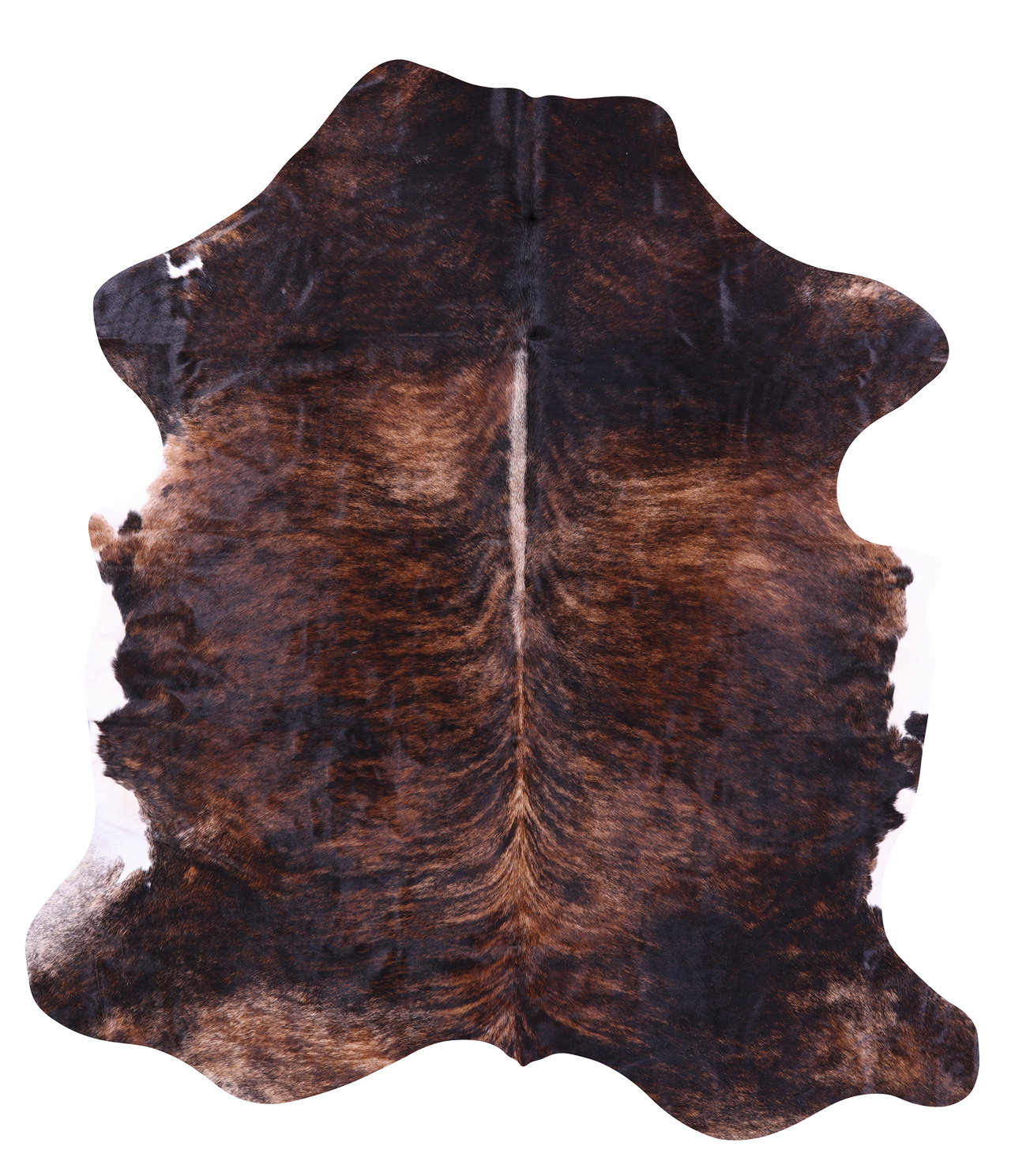 Brindle Natural Cowhide Rug - XLarge 7'2"H x 6'4"W