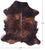 Brindle Natural Cowhide Rug - XLarge 7'2"H x 6'4"W