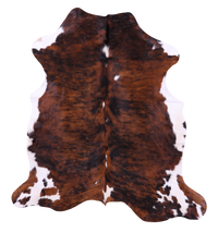 Thumbnail for Tricolor Natural Cowhide Rug - XLarge 7'0