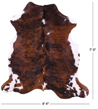 Thumbnail for Tricolor Natural Cowhide Rug - XLarge 7'0