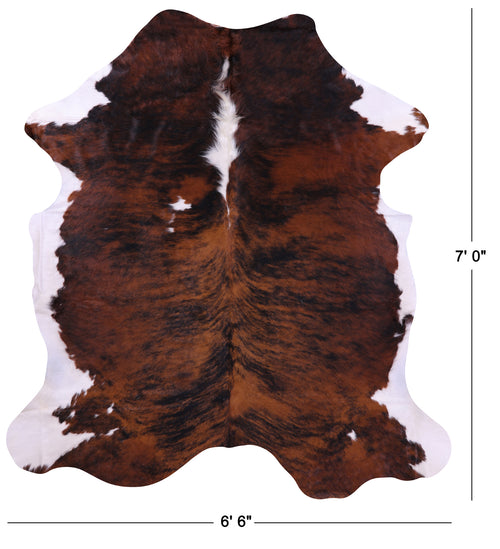 Brindle Natural Cowhide Rug - X-Large 7'0