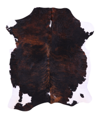 Thumbnail for Tricolor Natural Cowhide Rug - Large 6'4